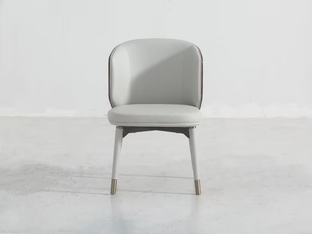 Stone Radica Modern Simplicity Genuine Leather Dining Chair