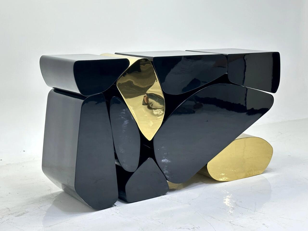 Stones Modern Simplicity Artistic Stainless Steel Customize Console