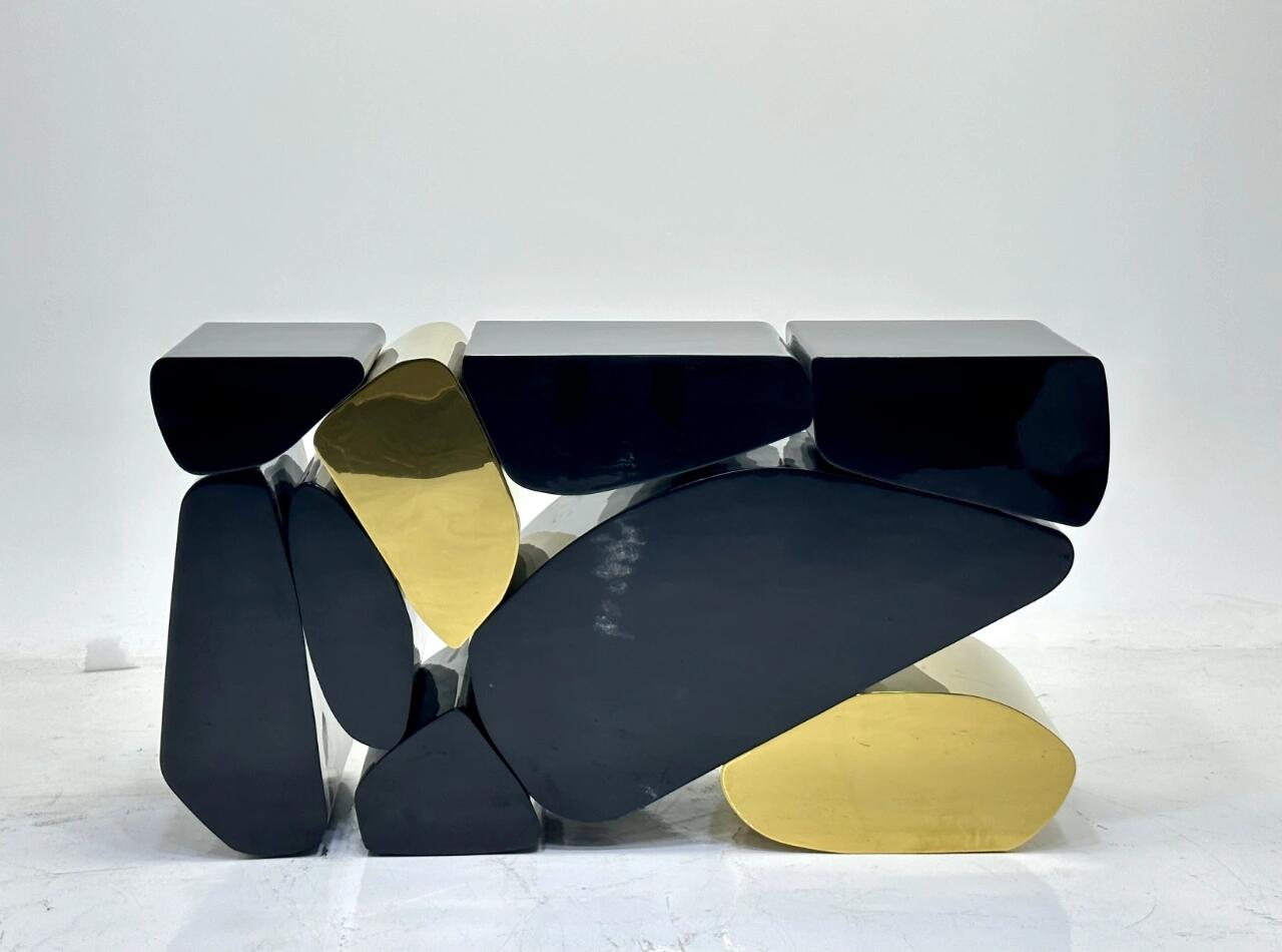 Stones Modern Simplicity Artistic Stainless Steel Customize Console