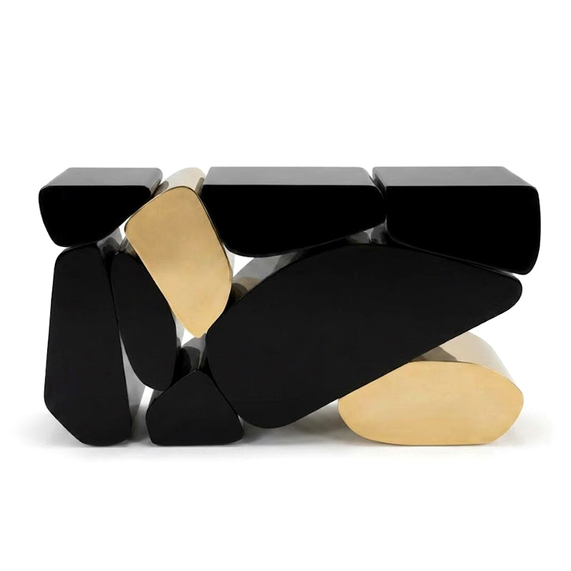 Stones Modern Simplicity Artistic Stainless Steel Customize Console