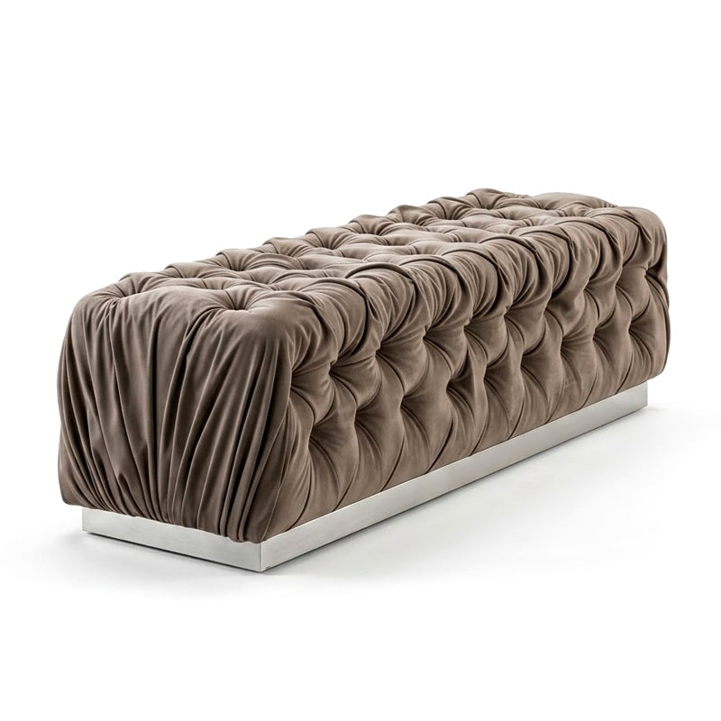 Sunrise Designer High Quality Minimalist Fabric Bed End Bench