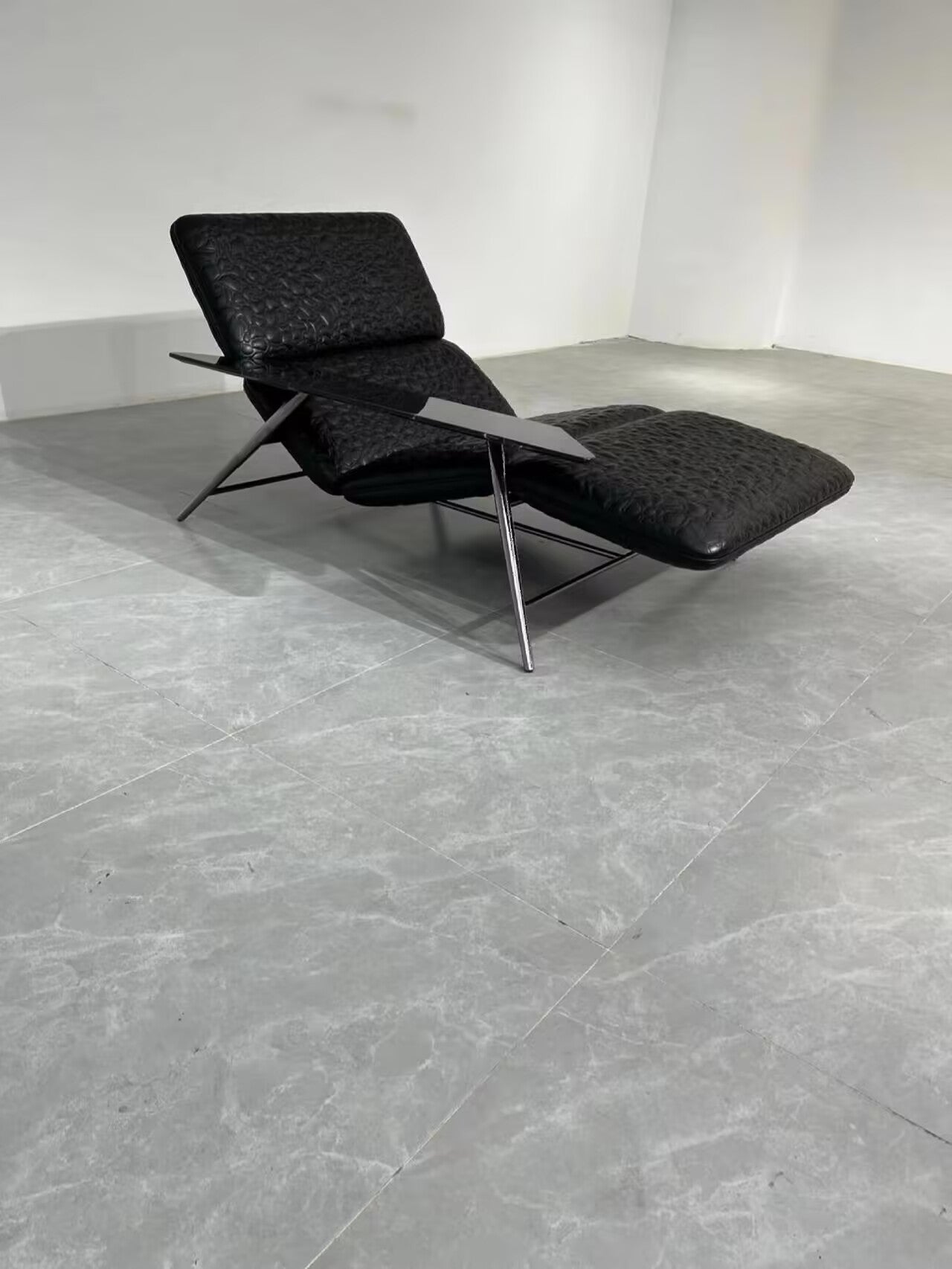 Tahiti Italian Creativity Genuine Leather Leopard Print Recliner