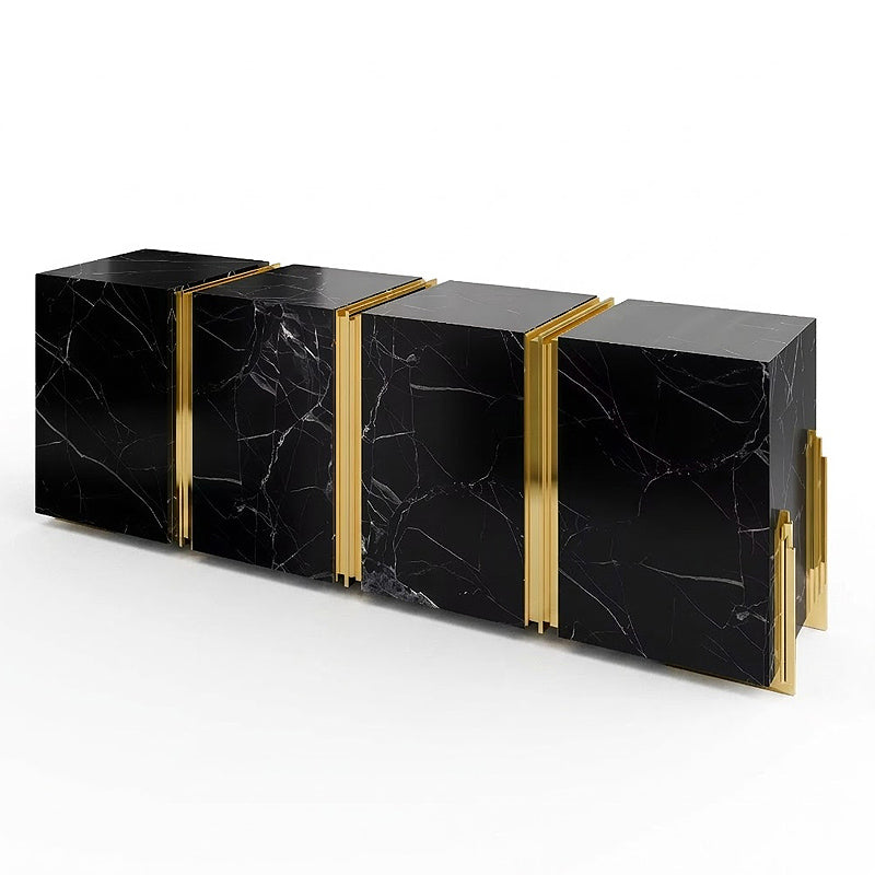 Tenor Modern Luxurious Designer Brass Marble Customize Sideboard