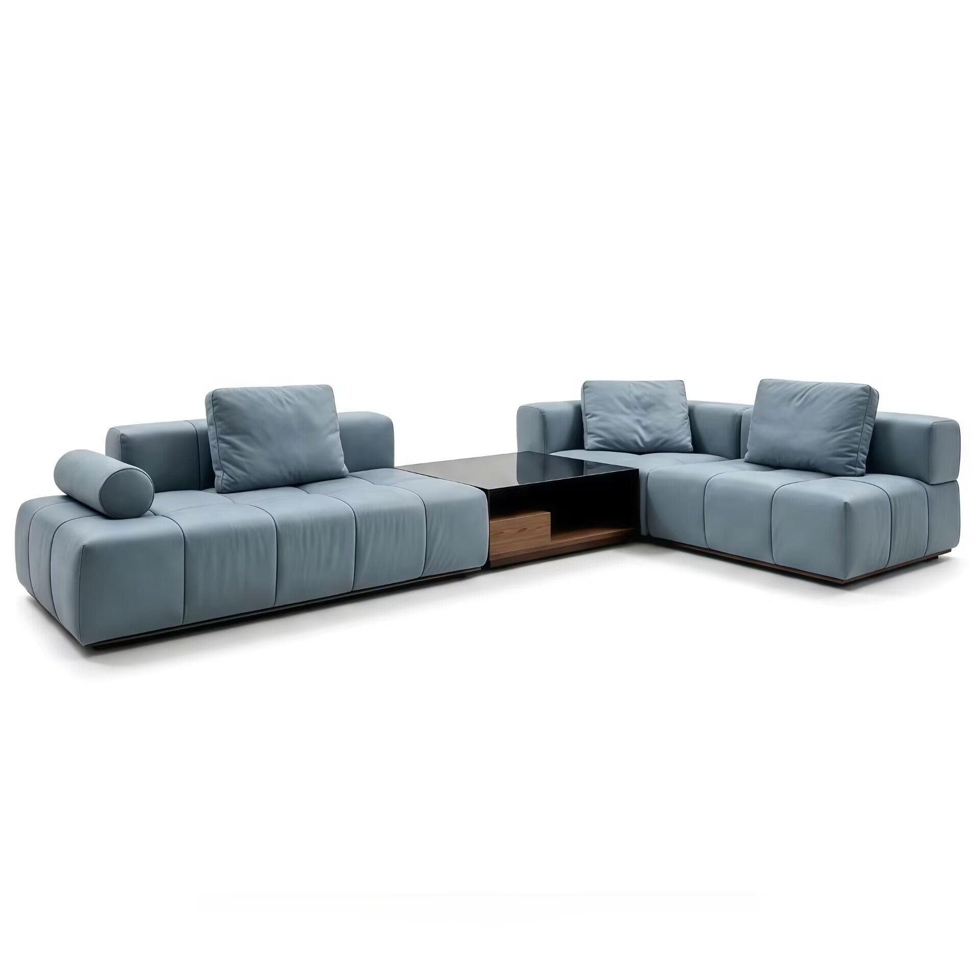 Thomas Luxurious High-End Solid Wood Minimalist Fabric Modular Sofa