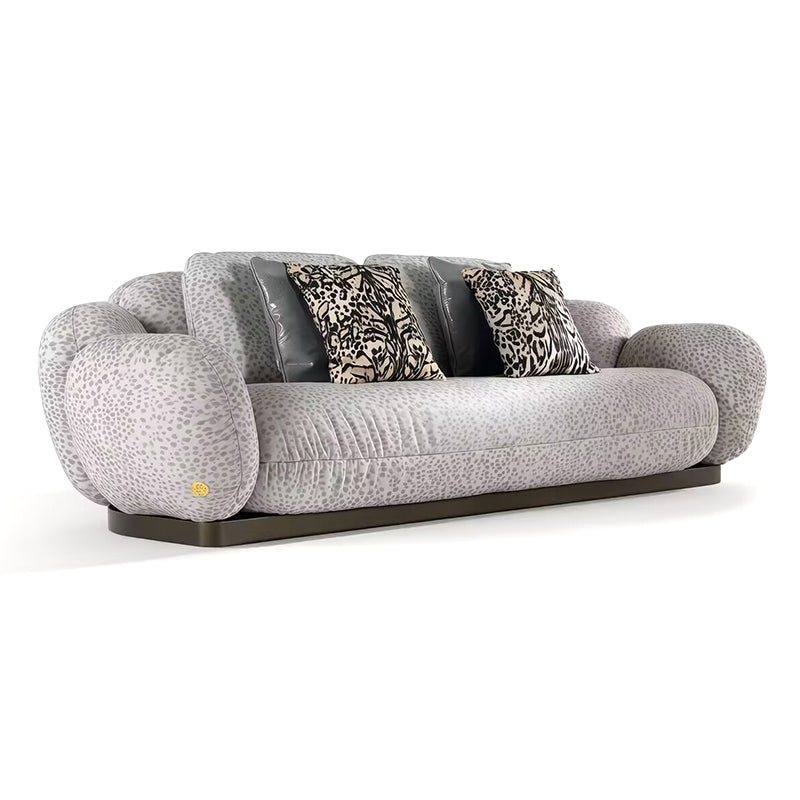 Tobago Villa Living Room Italian Luxury Straight Fabric Clouds Sofa