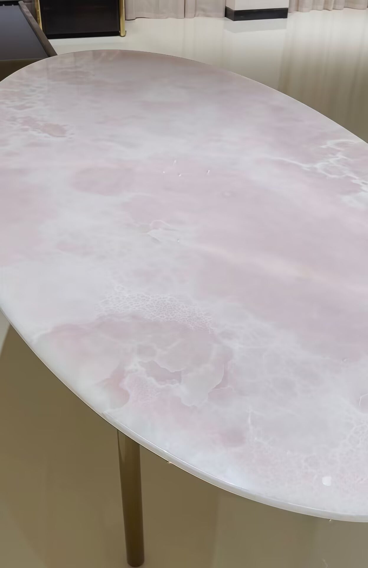 Totu Luxurious High End Marble Unique Creative Metal Dining Table