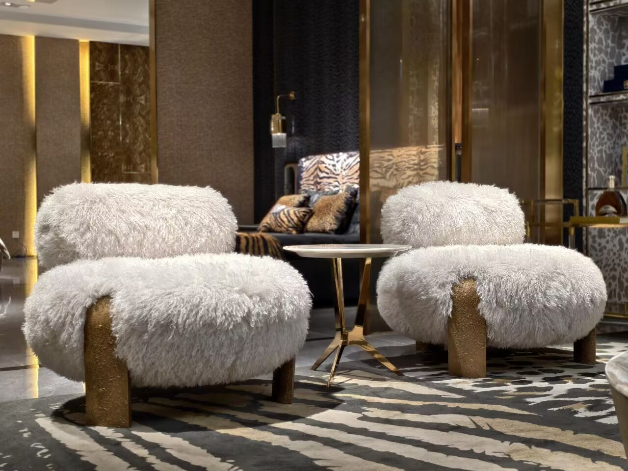 Toulou Stainless Steel Minimalist Modern High End Sofa Chair