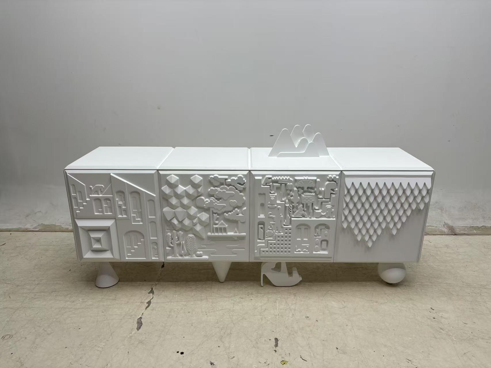Tout Luxurious Creativity Living Room Solid Wood Engraving Sideboard