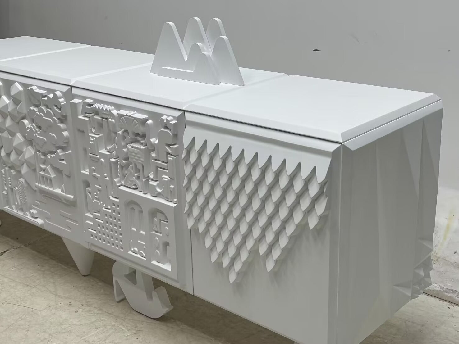 Tout Luxurious Creativity Living Room Solid Wood Engraving Sideboard