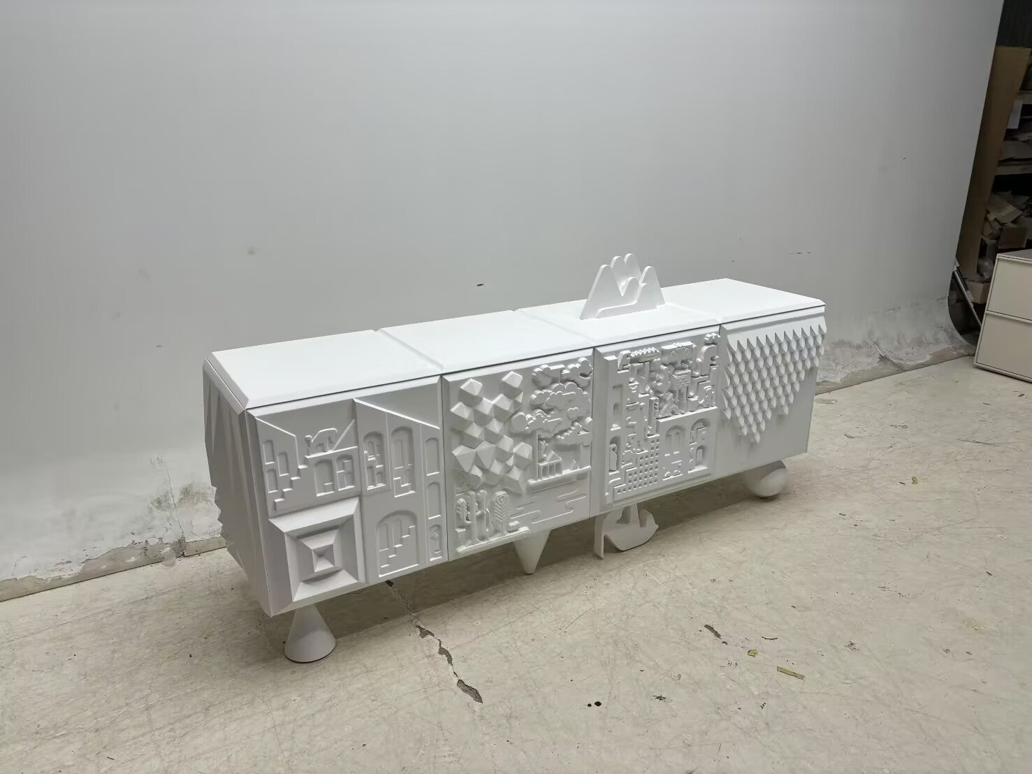 Tout Luxurious Creativity Living Room Solid Wood Engraving Sideboard
