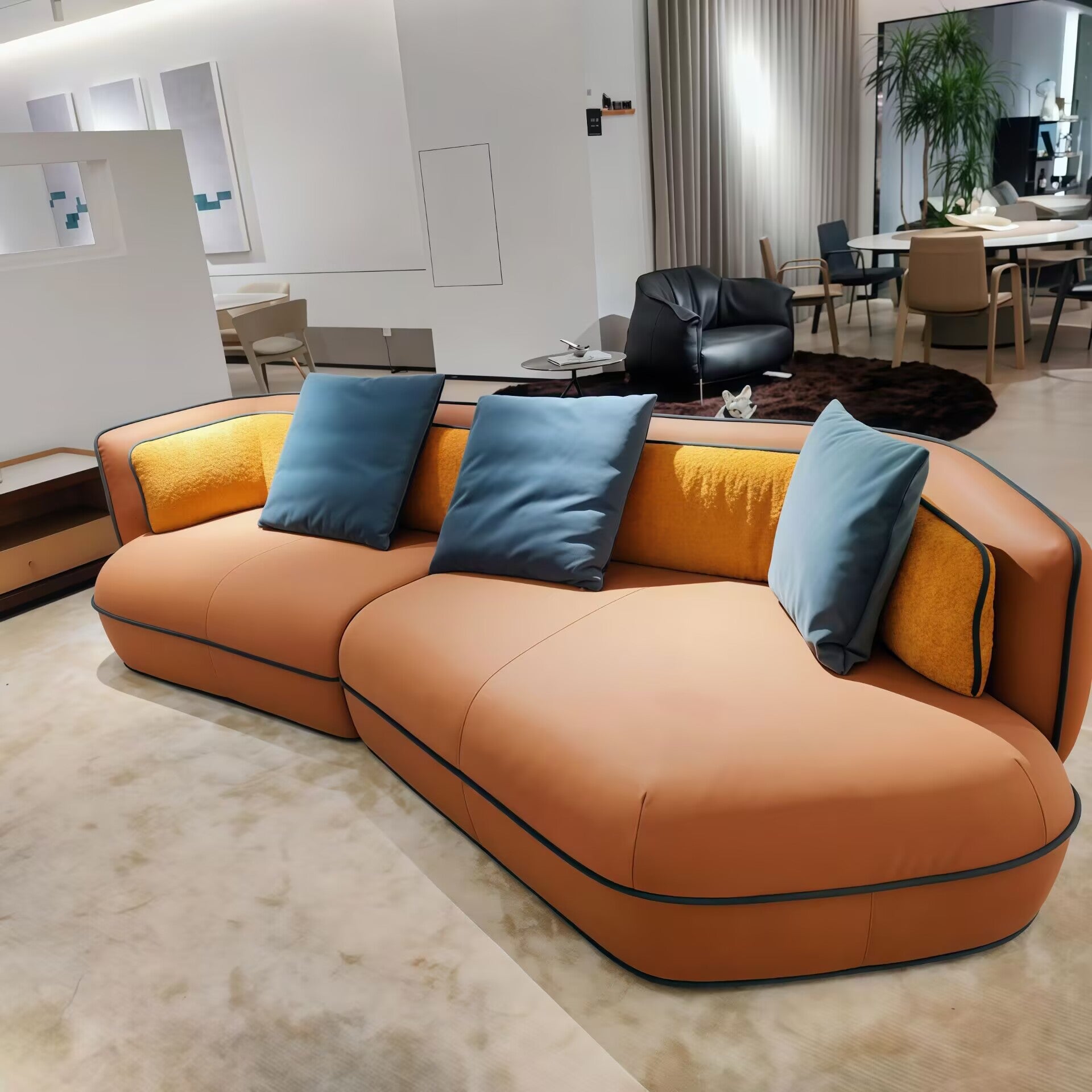 Trussardi High Quality Modern Creativity Solid Wood Fabric Sofa