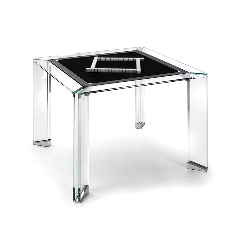 Tuttuno Italian Upscale Art Customize Tempered Glass Mahjong Table