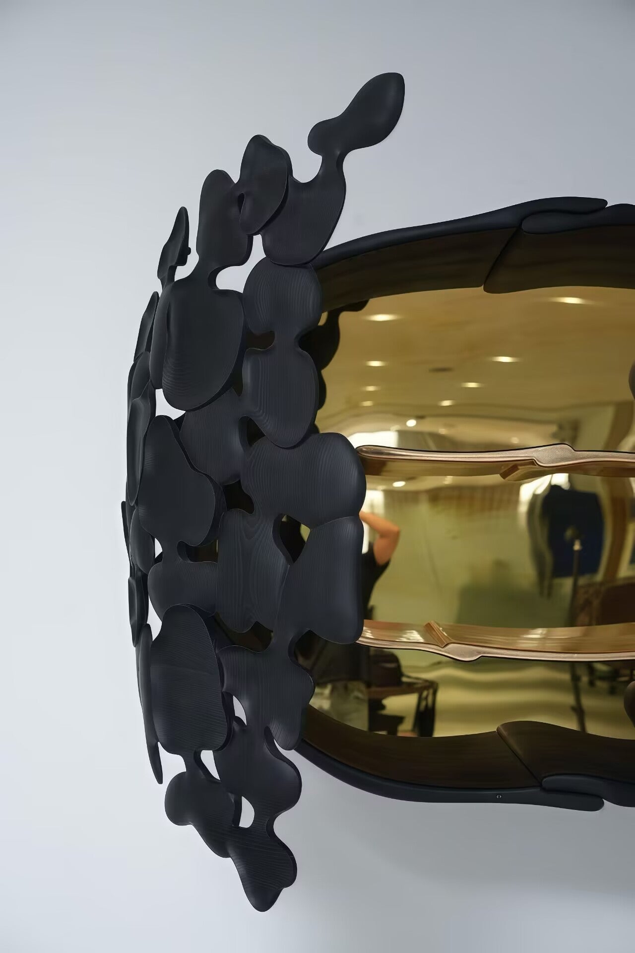 Unintended Unique Irregular Art Wall-Mounted Solid Wood Wine Cabinet