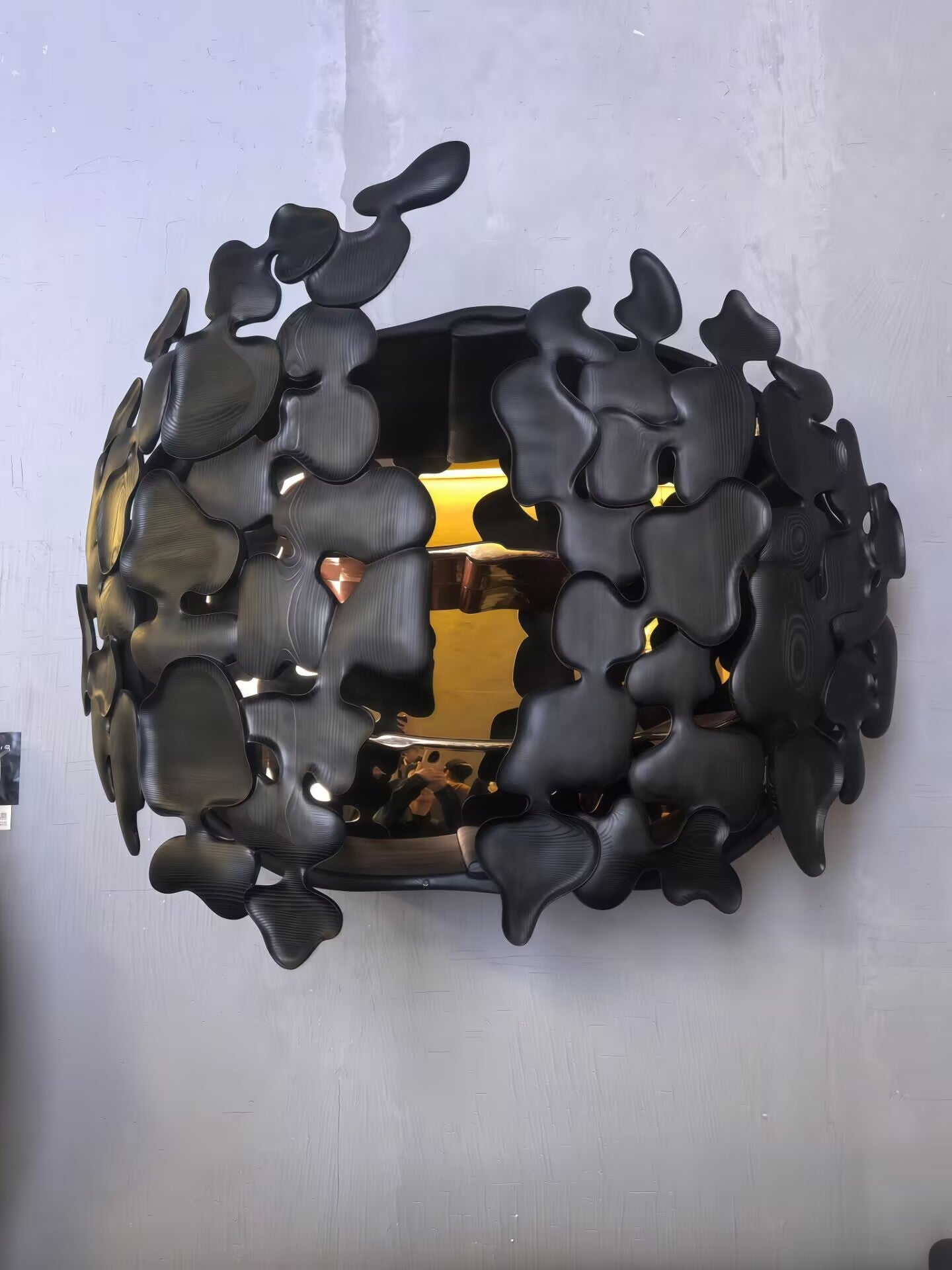 Unintended Unique Irregular Art Wall-Mounted Solid Wood Wine Cabinet