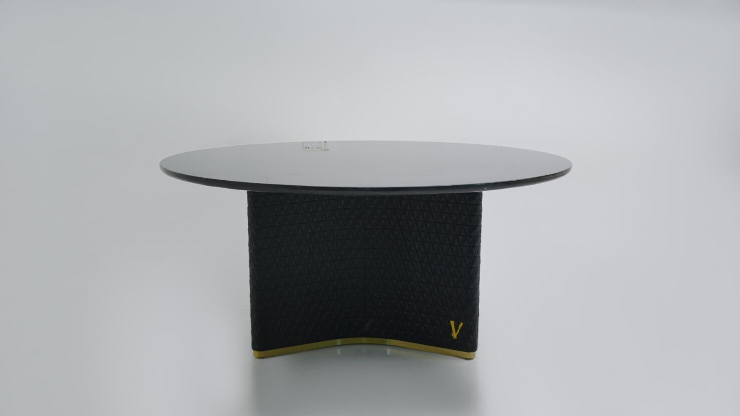 V-Marble Artistic Embroidery Marble Commission Circle Dining Table