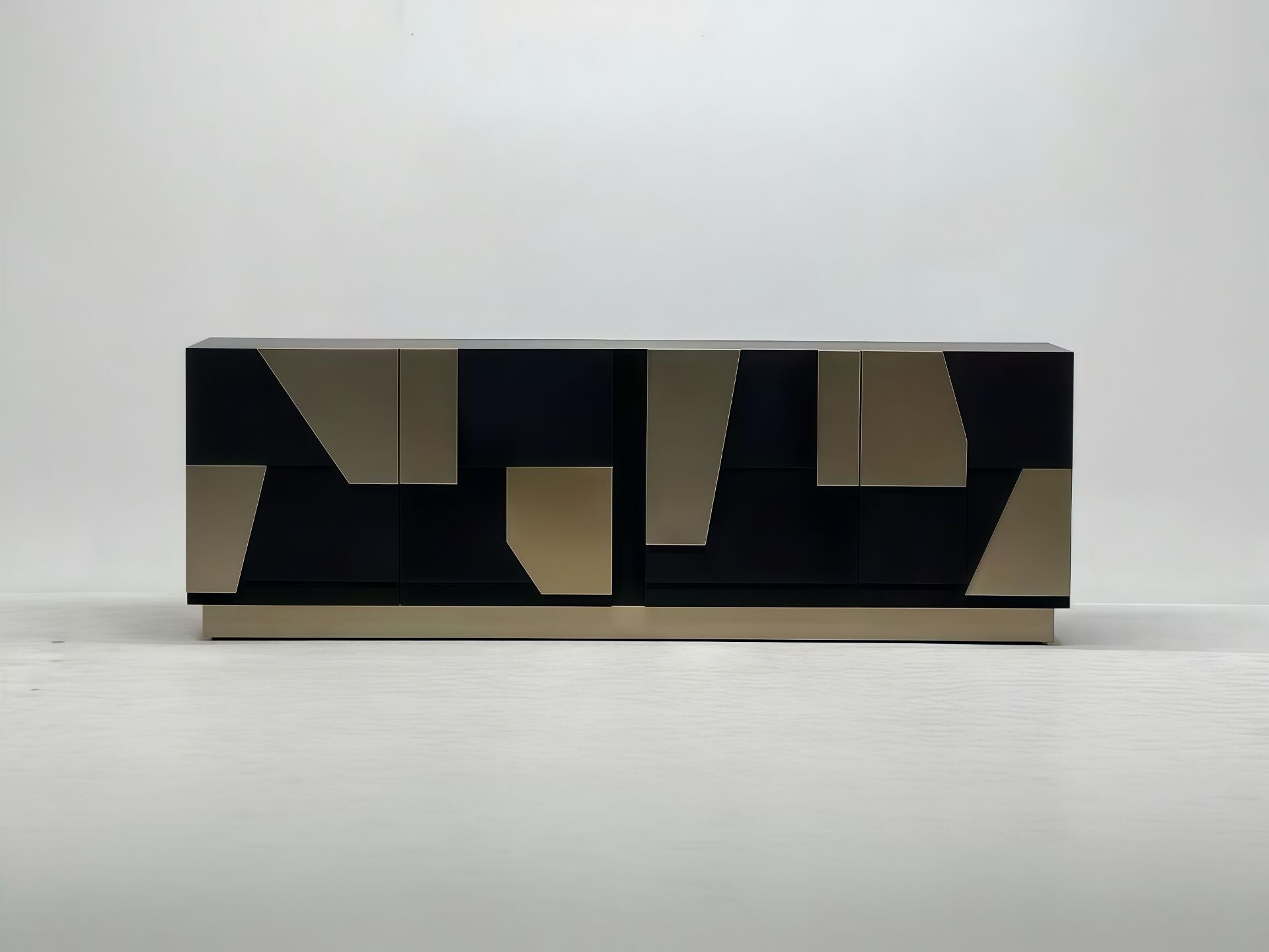Vaal Italian Unique Creative Metal Designer Solid Wood Sideboard