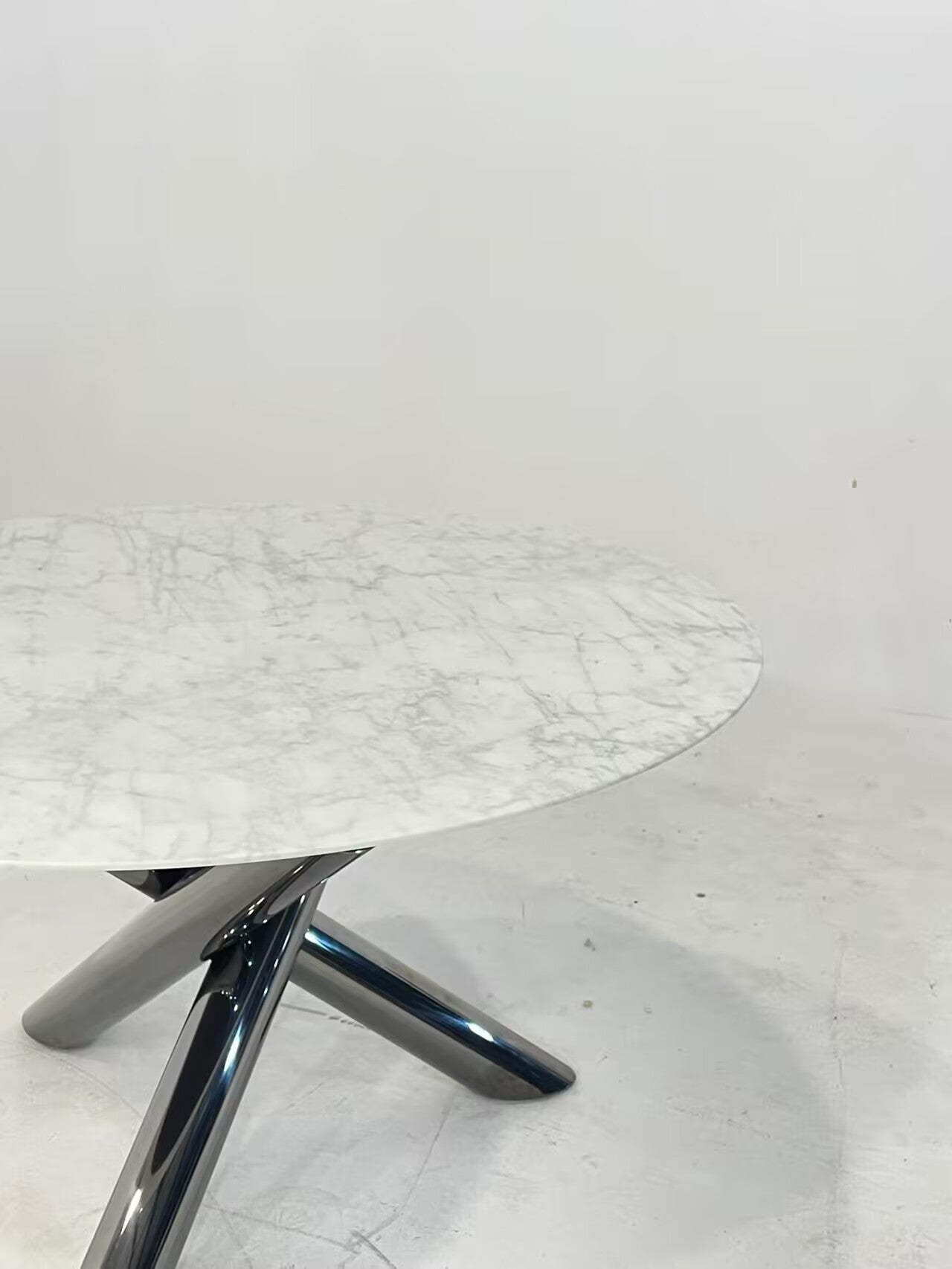 Vandyck Luxurious Unique Creative Stainless Steel Marble Dining Table