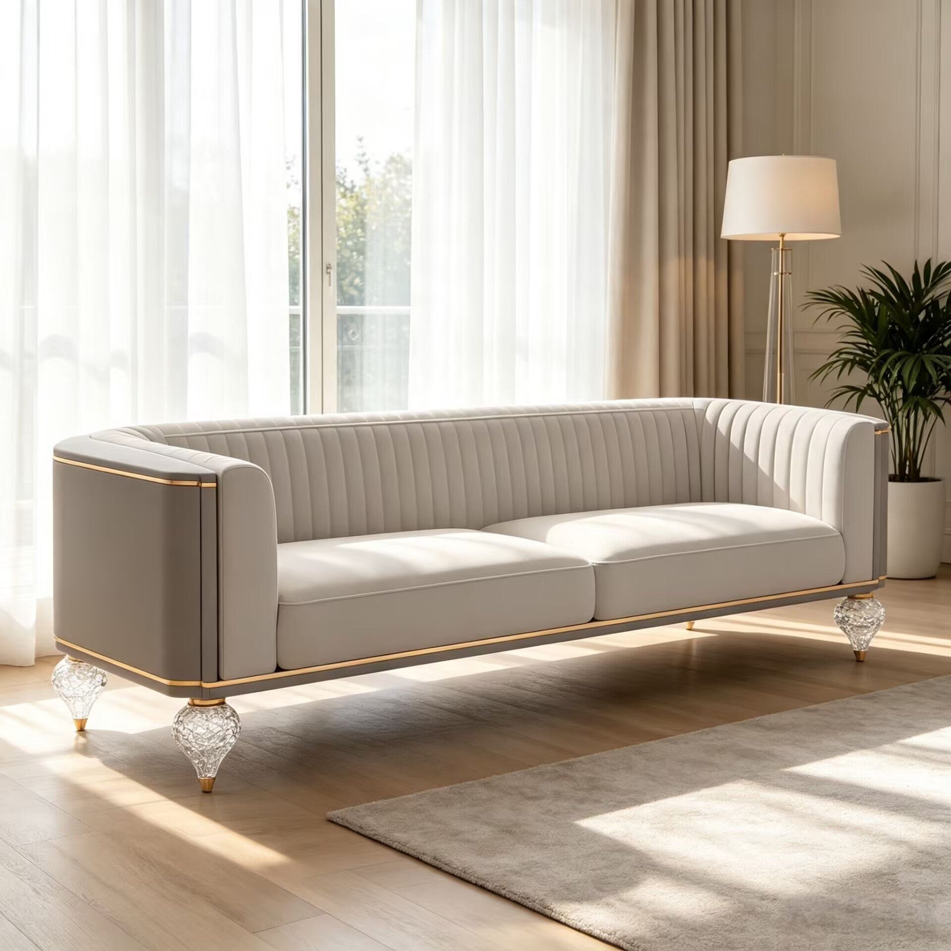 Velovis Villa Living Room Unique Creativity Customize Leather Sofa