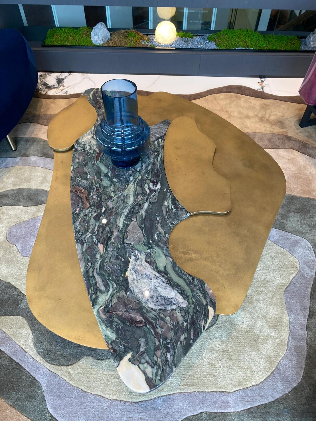 Vincenzo De Cotiis Luxury Art Irregularly Stainless Steel Coffee Table