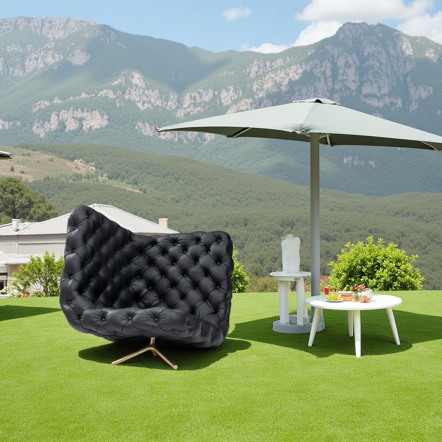 Voyage High End Designer Modern Minimalist Leather Reclining Chair
