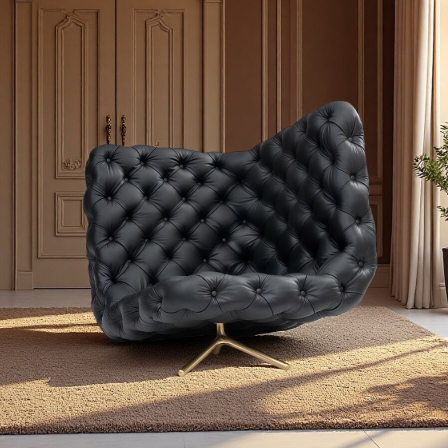 Voyage High End Designer Modern Minimalist Leather Reclining Chair