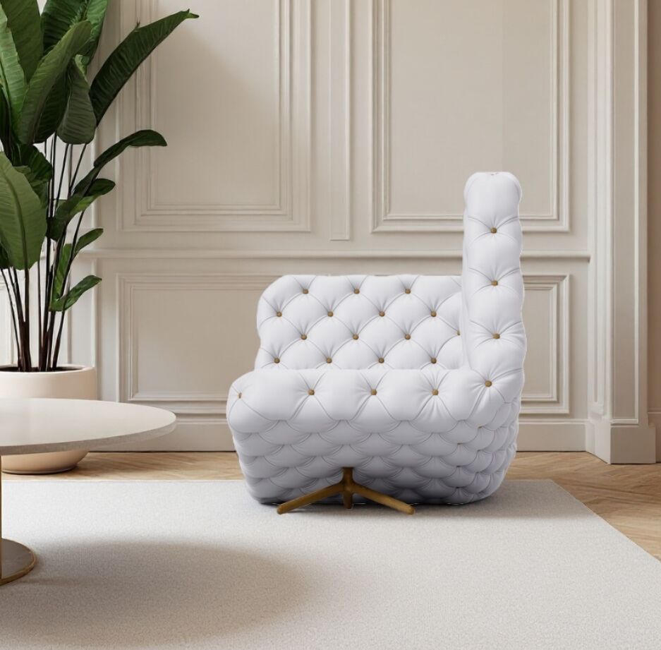 Voyage High End Designer Modern Minimalist Leather Reclining Chair