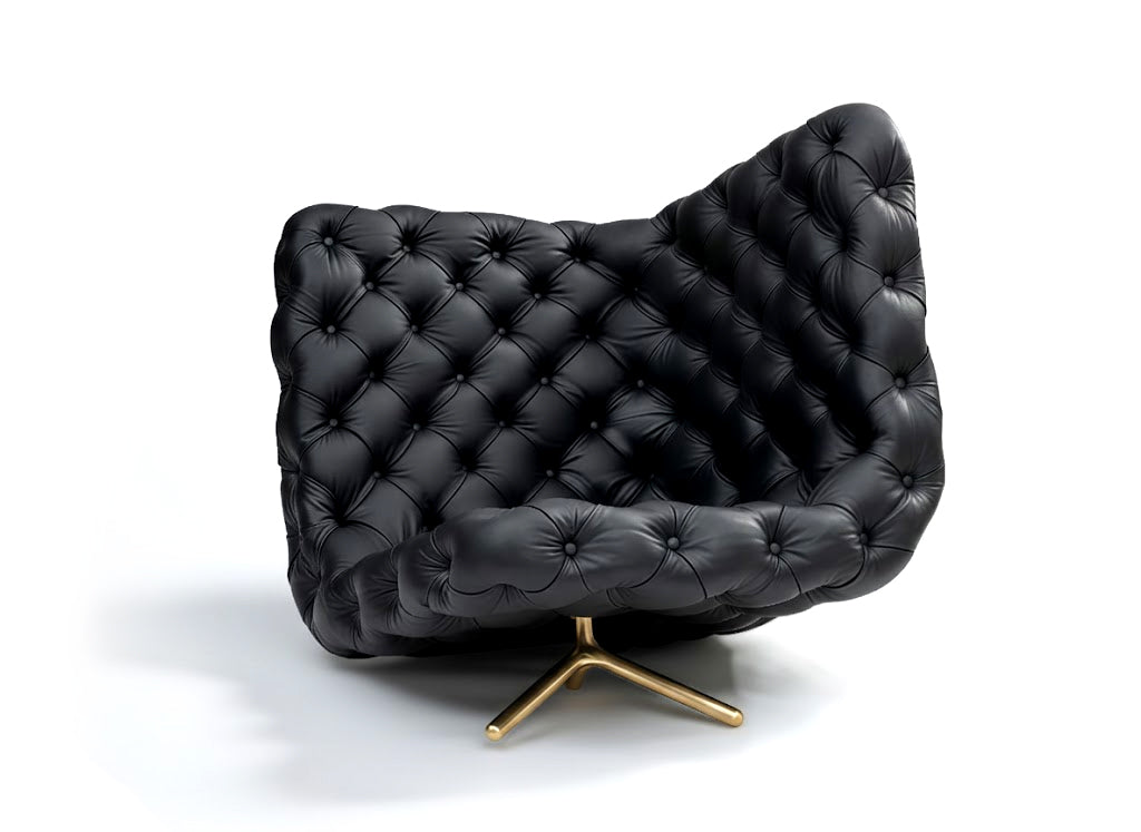 Voyage High End Designer Modern Minimalist Leather Reclining Chair
