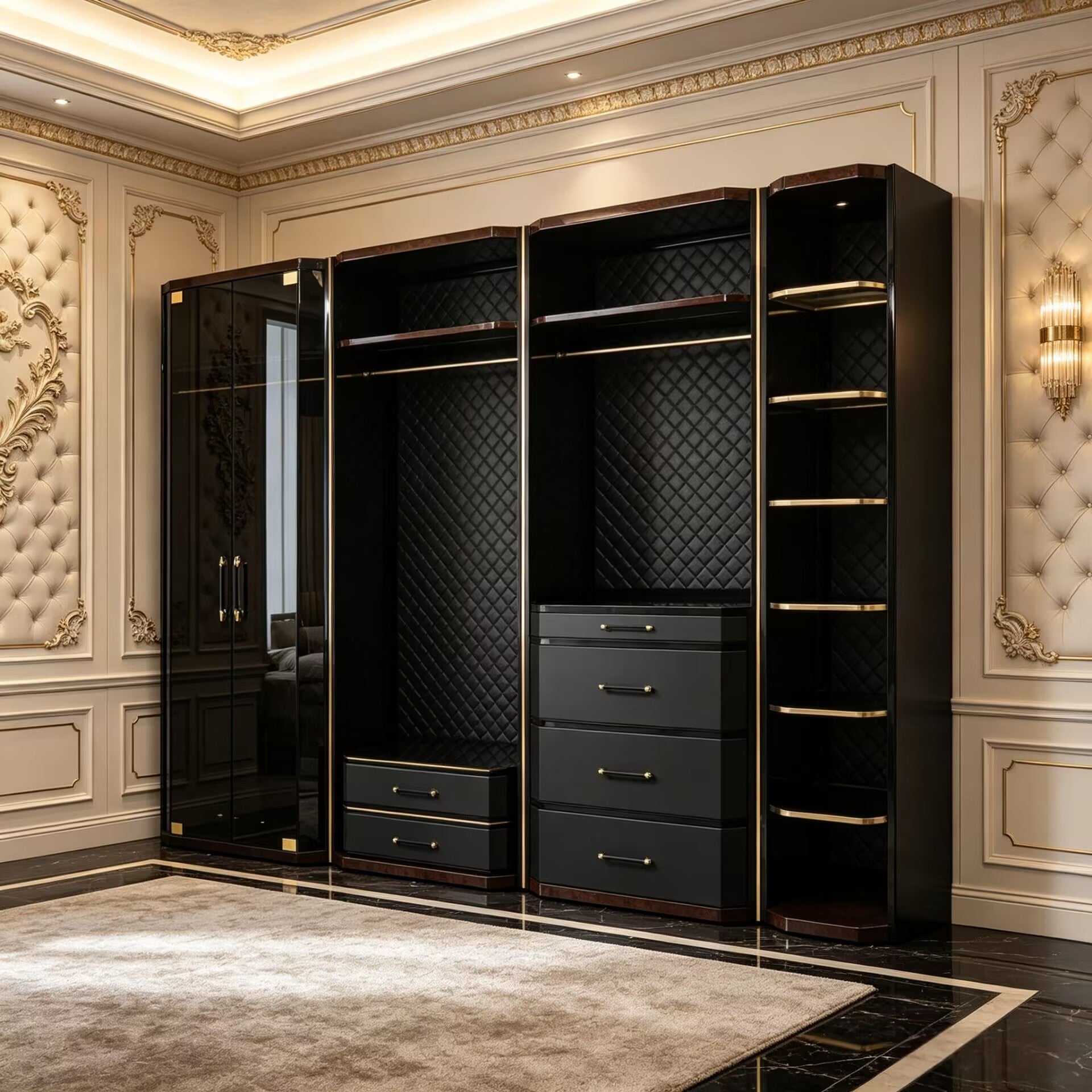 Waltz Bedroom Modern Minimalism Multi-Story Large Wardrobe