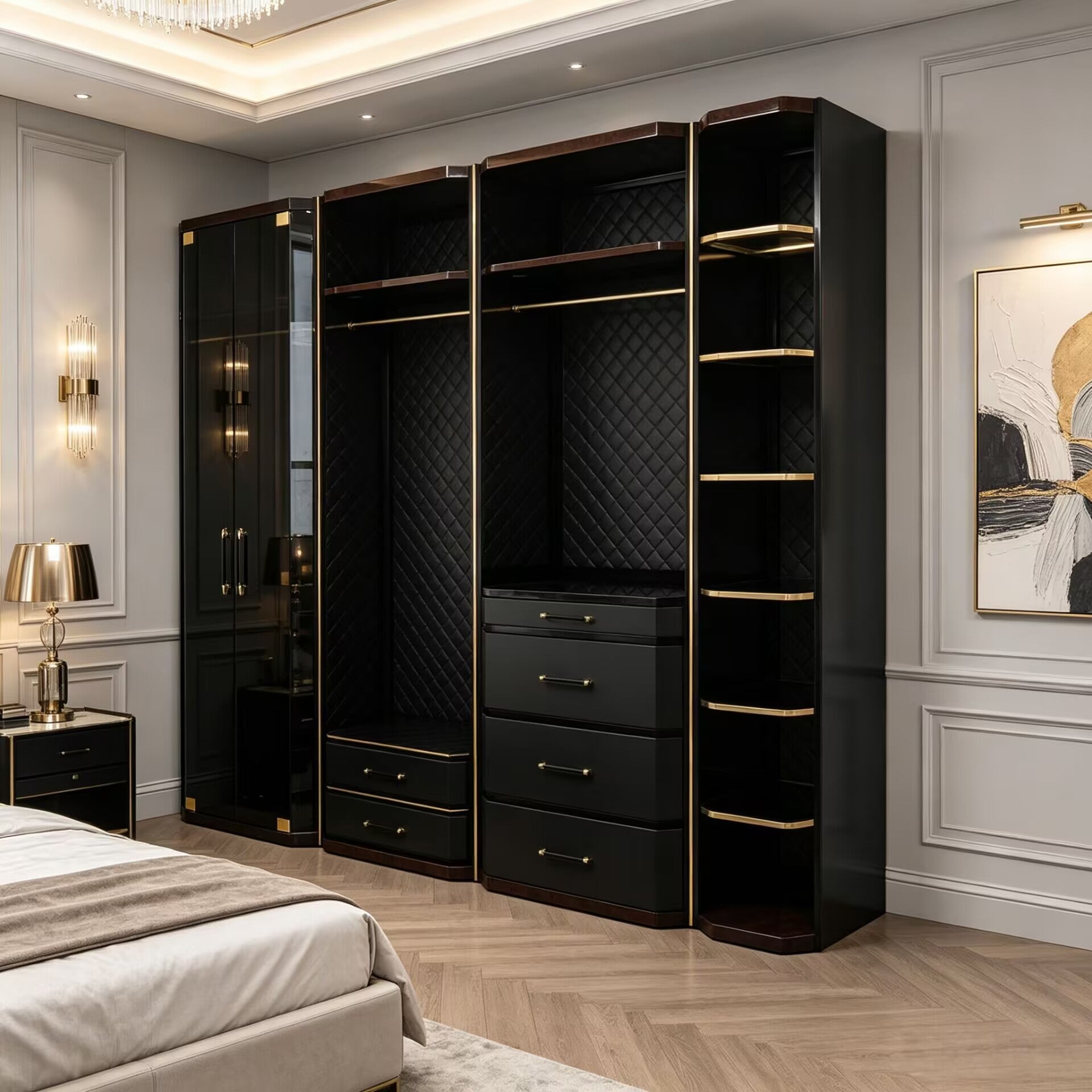 Waltz Bedroom Modern Minimalism Multi-Story Large Wardrobe