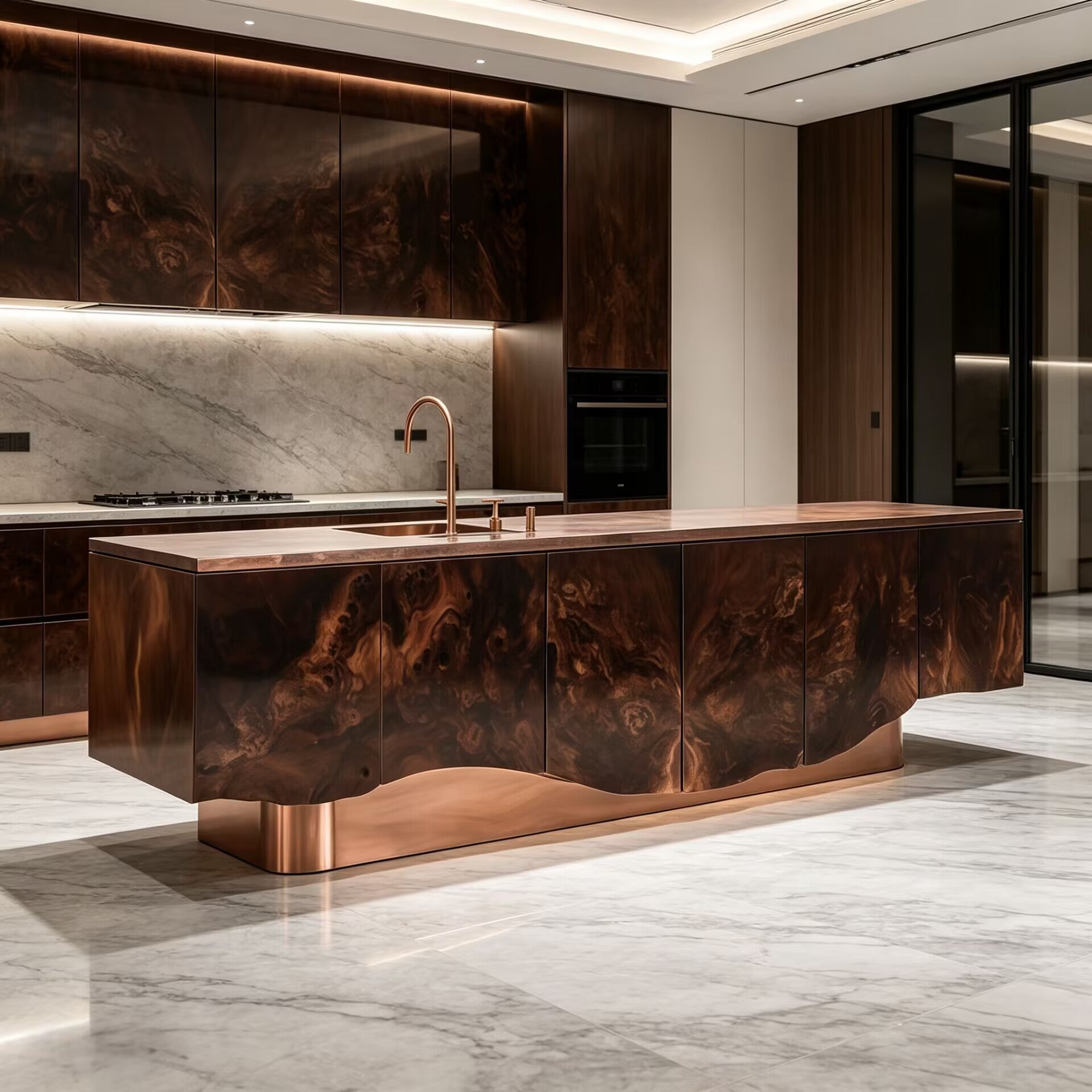 Villa Designer High-End Unique Art Solid Wood Customize Washbasin