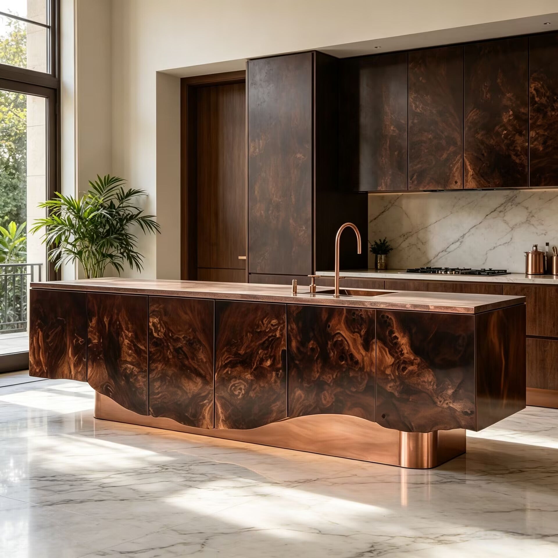Villa Designer High-End Unique Art Solid Wood Customize Washbasin