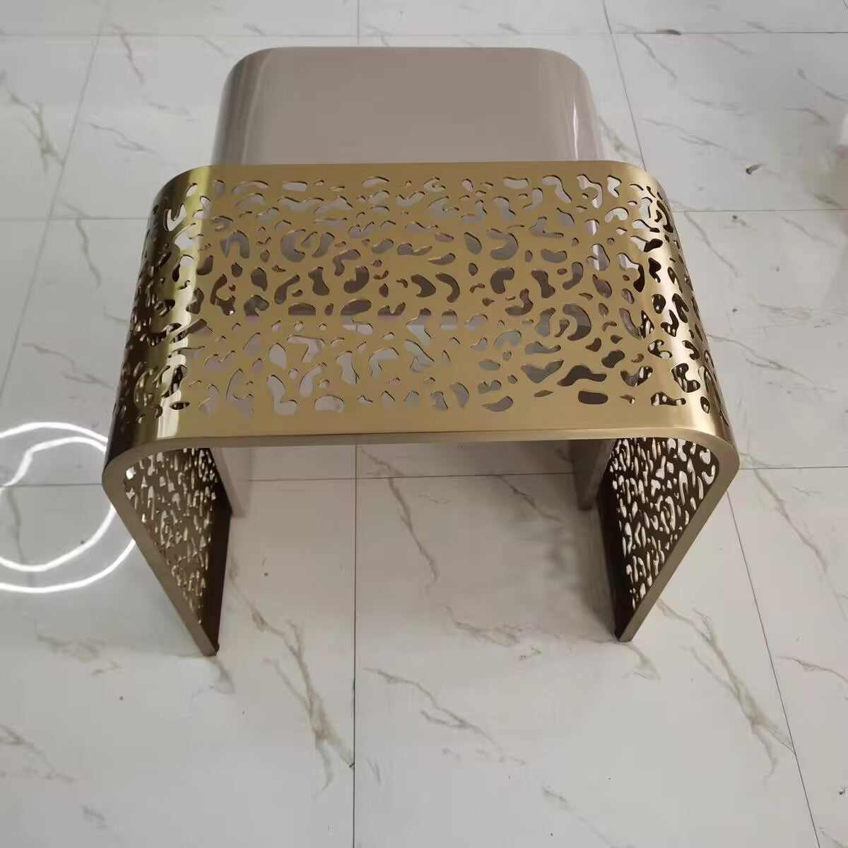 Watamu Upscale Living Room Stainless Steel Combination Side Table