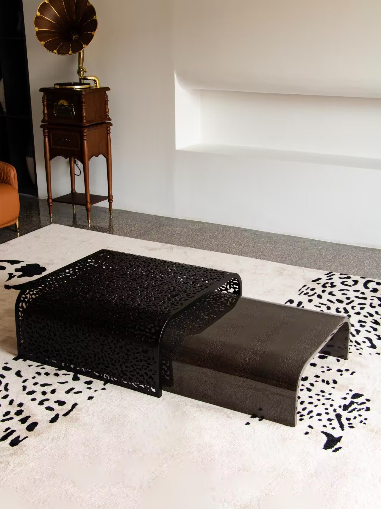 Watamu Designer Artistic Stainless Steel Living Room Coffee Table
