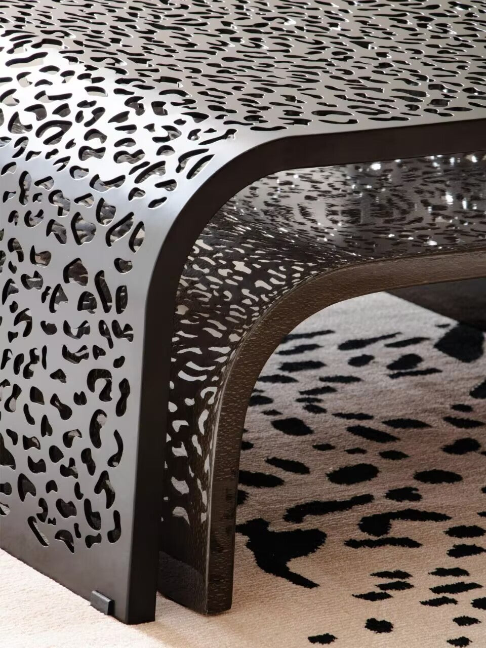 Watamu Designer Artistic Stainless Steel Living Room Coffee Table
