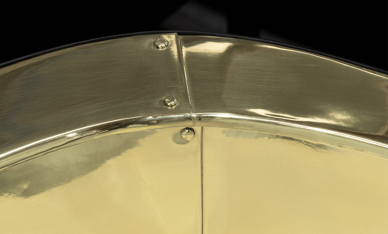 WAVE POLISHED BRASS LUXURIOUS COMINATION CENTER TABLE