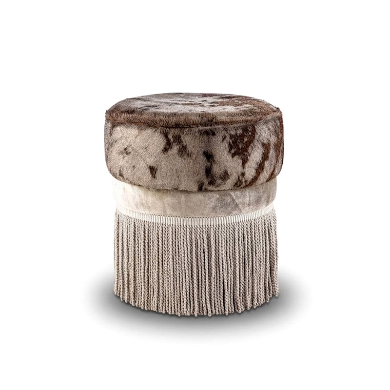 Wildebeest Modern Villa Bedroom Fabric Tassel Dressing Stool