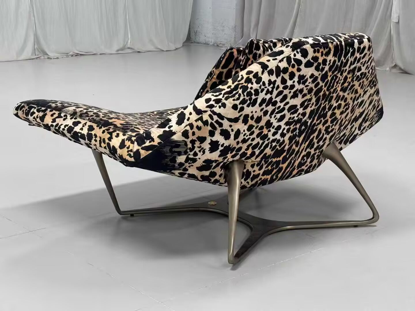 Wings Modern High End Unique Designers Fabric Lounge Chair