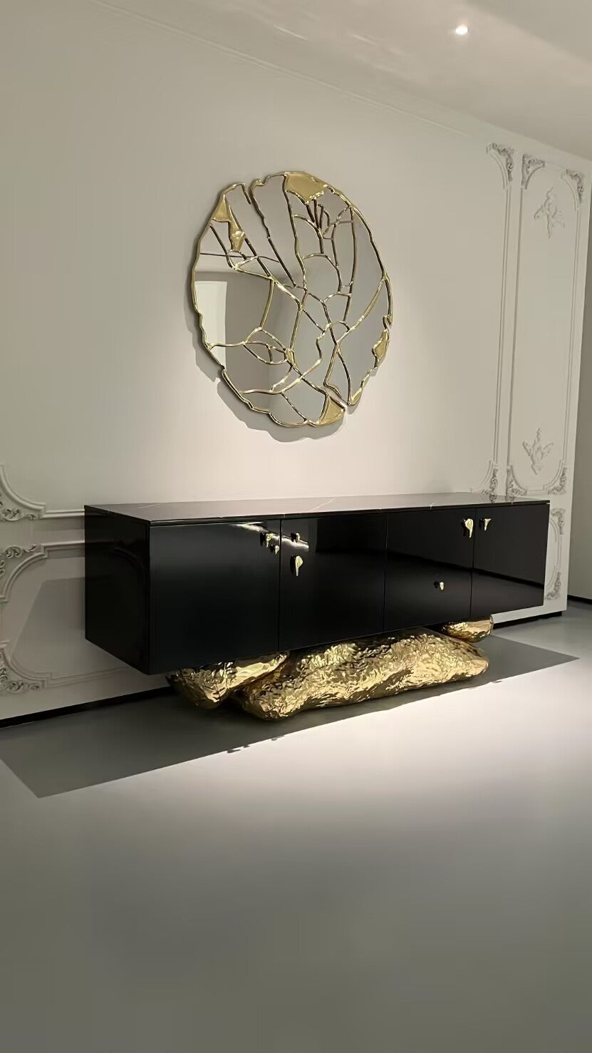 GLANCE MIRROR Light luxury crackle decorative bronze mirror