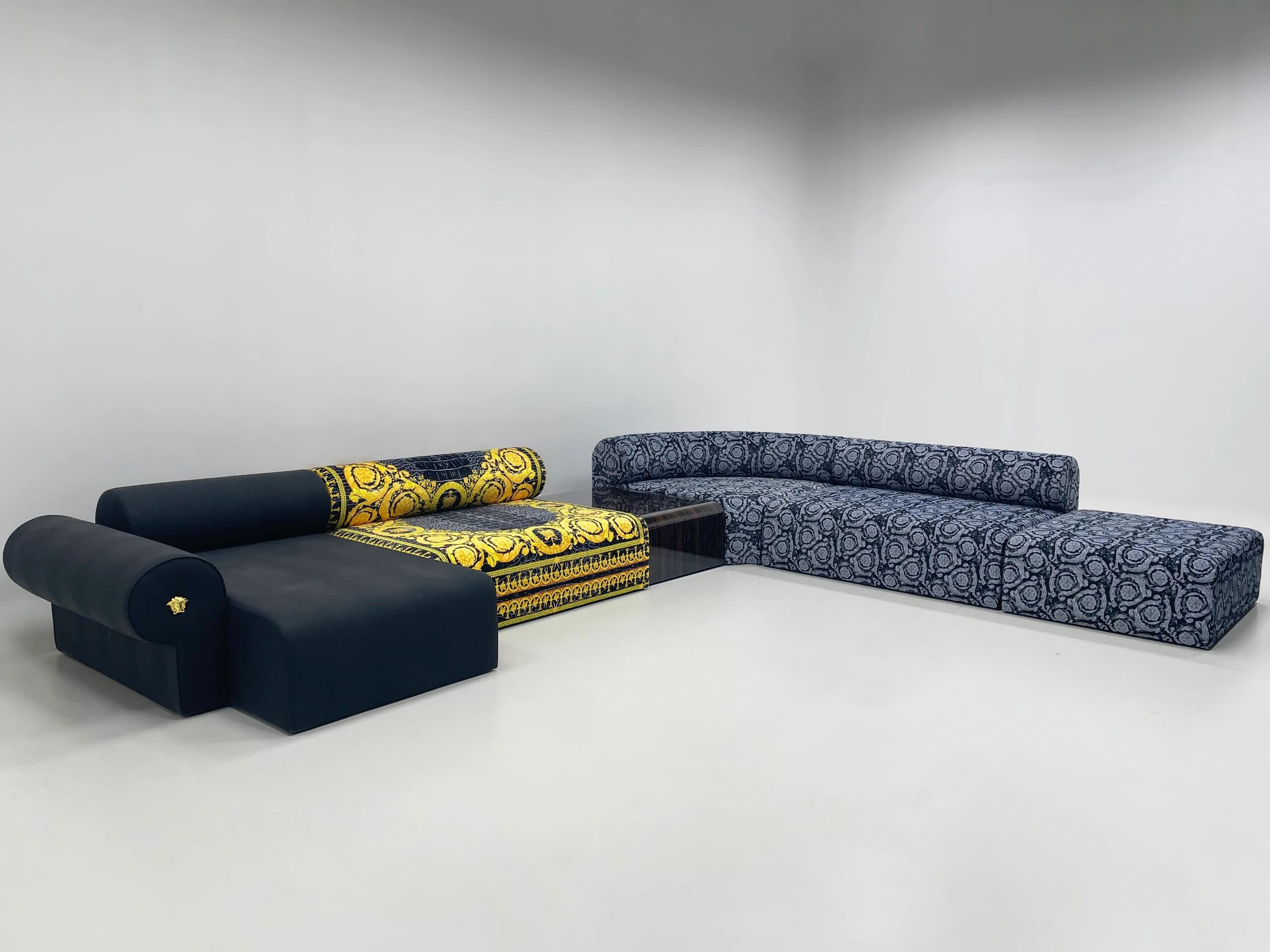 Zensational Italian Villa Living Room Artistic Genuine Leather Sofa