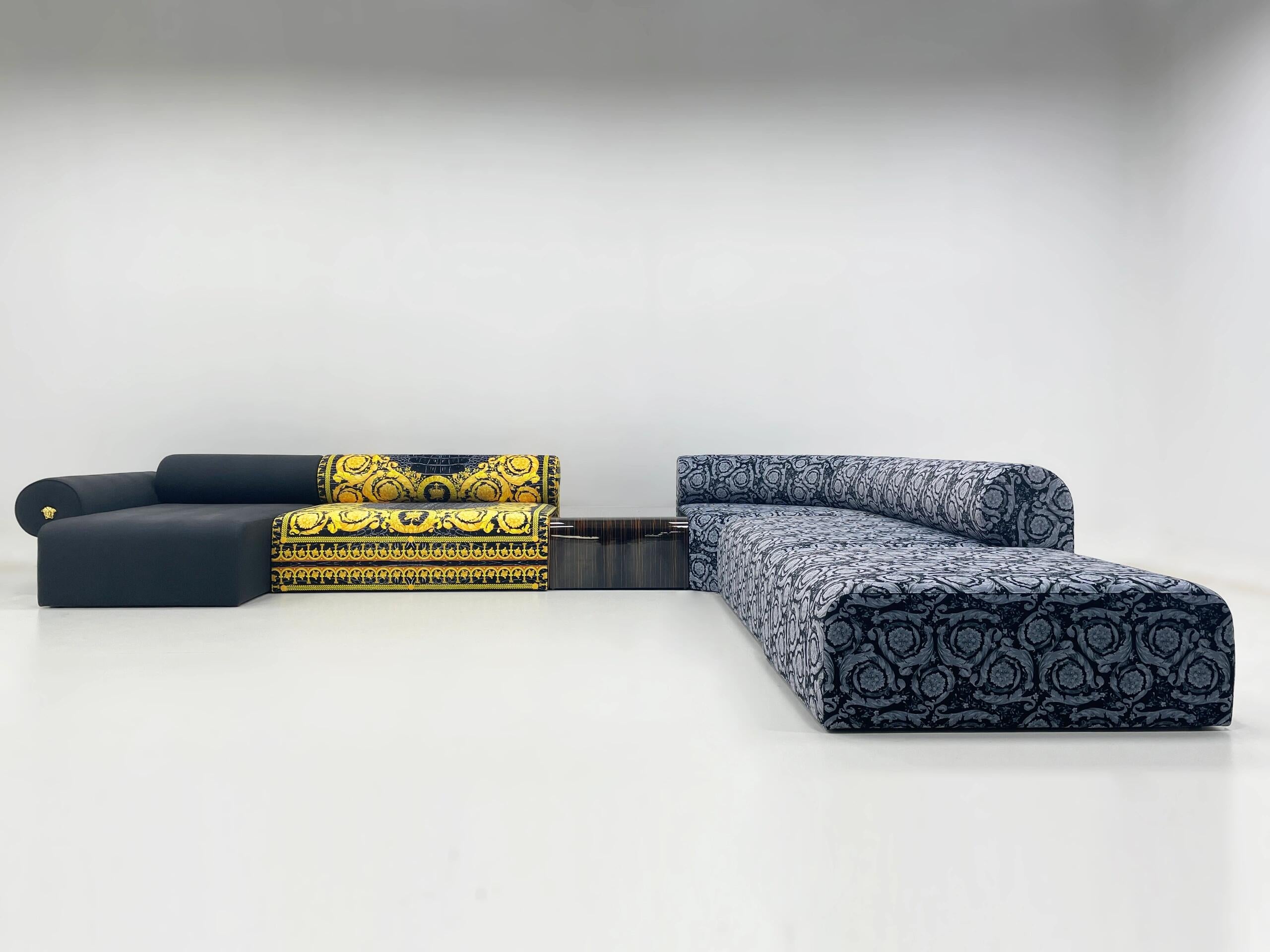 Zensational Italian Villa Living Room Artistic Genuine Leather Sofa